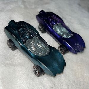 Vintage 1969 Johnny Lightning Custom Turbine Purple & Green‎